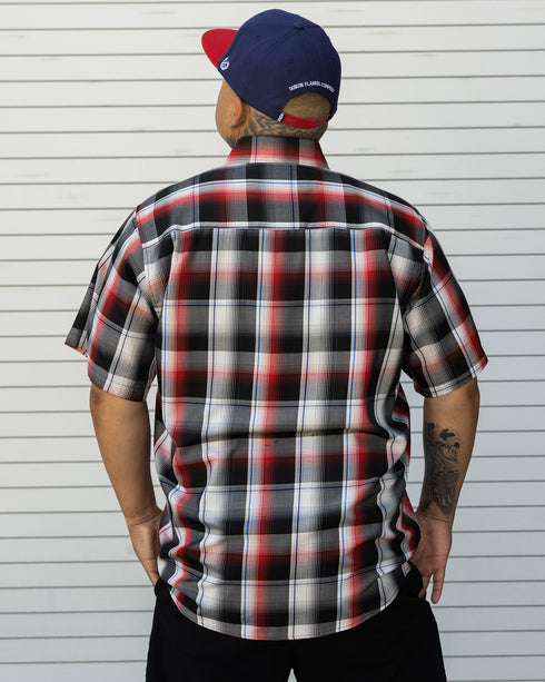 BURNOUT BAMBOO SHORT SLEEVE BUTTON UP - MENS